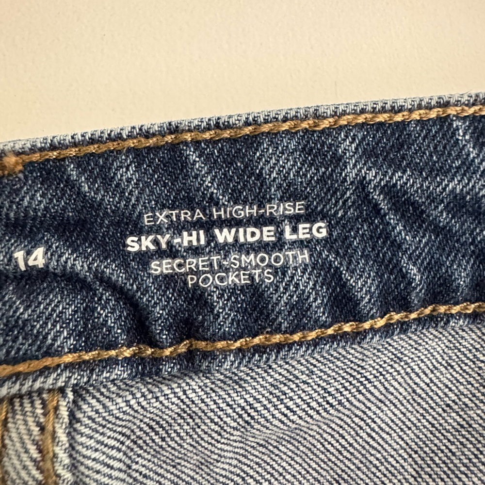 Sky Hi Wide Leg Women's Jeans - Blue